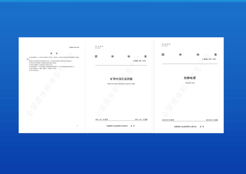 制定標(biāo)準(zhǔn)實施-《礦用中深孔裝藥器》與《防靜電管》